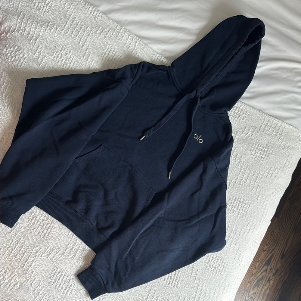 ALO Yoga Accolade hoodie—Small, navy